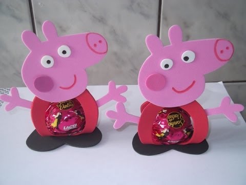 Lembrancinhas da Festa Peppa Pig de Eva Porta Bombom