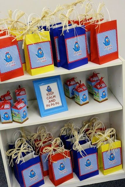 Lembrancinhas da Galinha Pintadinha sacolinhas surpresa personalizadas