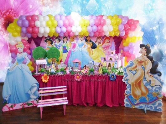 Painel de Festa Infantil das Princesas Disney