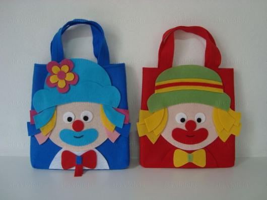 Saquinhos para Lembrancinhas de TNT com tema Patati Patatá