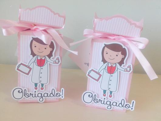 Saquinhos para Lembrancinhas de papel com mensagem de agradecimento