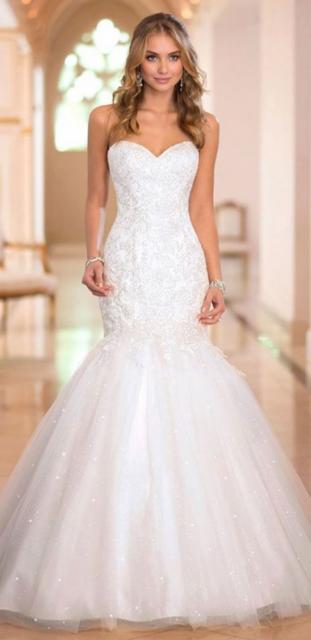 Vestido de Noiva Sereia colado rodado