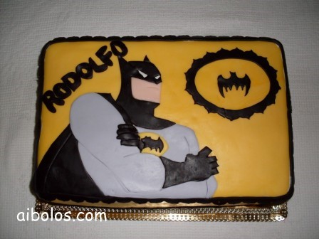 Bolo do Batman Quadrado