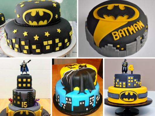 Bolo do Batman de Pasta Americana