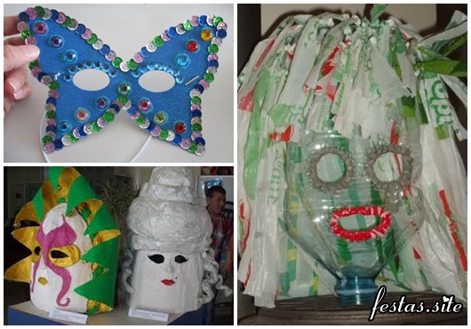 Como Fazer Máscara de Carnaval modelos