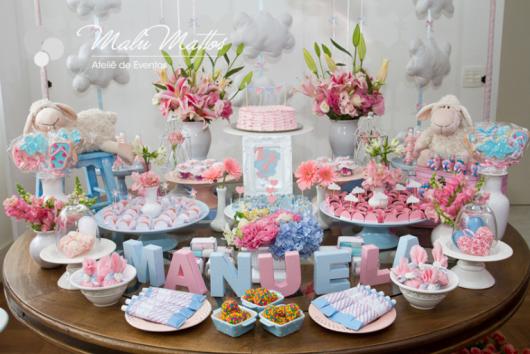 Como fazer uma festa do Pijama decoração do tema ovelhinha 