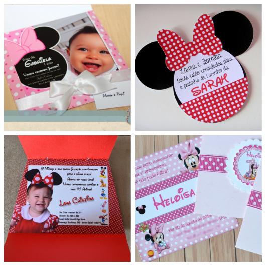 dicas de convites da minnie