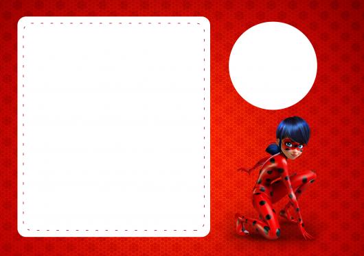 Convites Ladybug para imprimir grátis