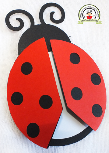 Convites Ladybug com Cat Noir no estilo scrap em formato de Joaninha