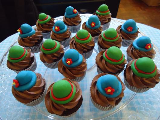 Cupcake Patati Patatá com chocolate e ganache