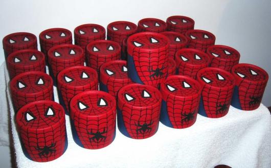 Lembrancinha Festa Homem-Aranha cofre