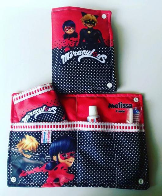 Lembrancinhas Festa Ladybug: bolsinha de tecido