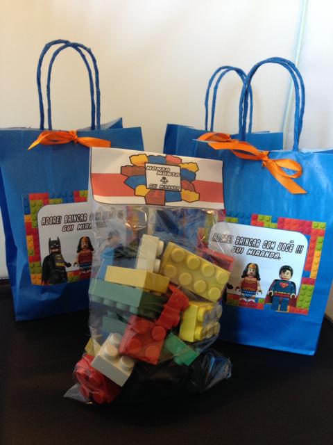 Lembrancinhas Festa Lego com kit Lego