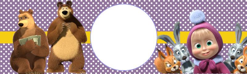 Kit Festa Masha e o Urso com todos os personagens