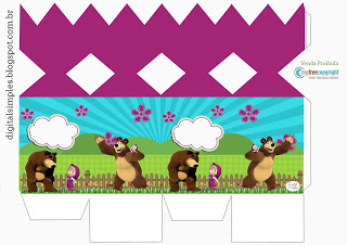 Kit Festa Masha e o Urso para saquinho surpresa