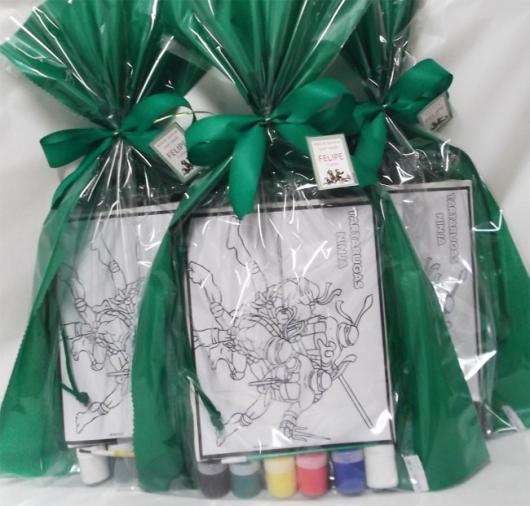 Lembrancinhas Tartarugas Ninja kit pintura
