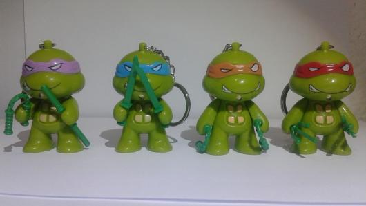 Lembrancinhas Tartarugas Ninja chaveiros de bonecos
