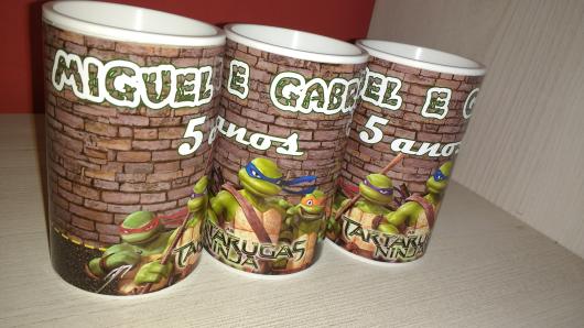 Lembrancinhas Tartarugas Ninja cofrinho