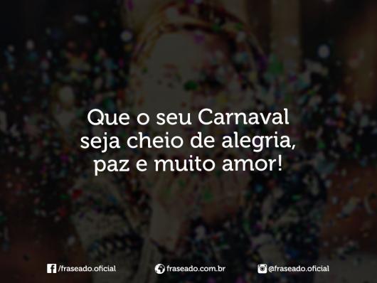 Mensagens de Carnaval com textos e imagens.