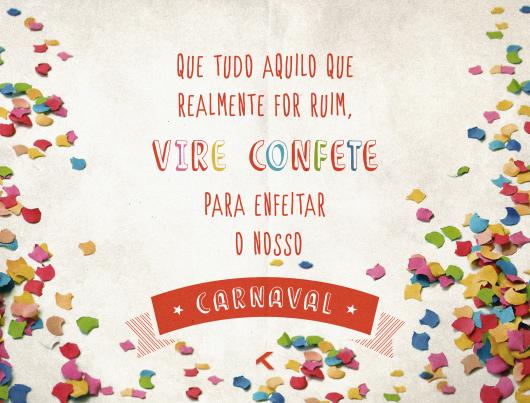 Mensagens de Carnaval com textos e imagens.