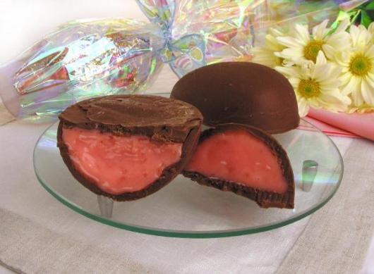 Receitas de Ovos de Páscoa Trufado de morango