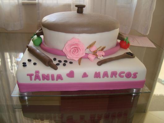 Bolo de Chá de Panela com formao de panela