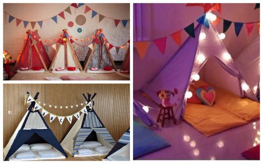 cabaninhas para festa do pijama