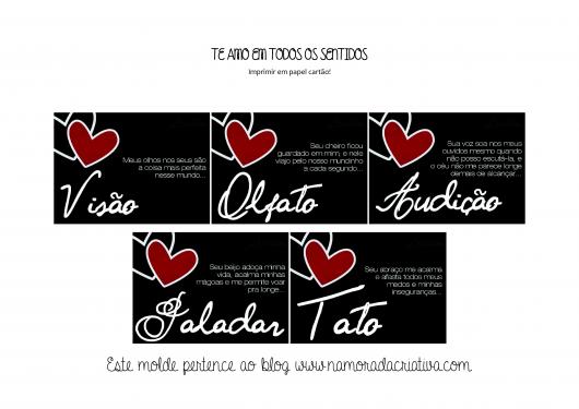 Caixa dos 5 Sentidos moldes para imprimir grátis
