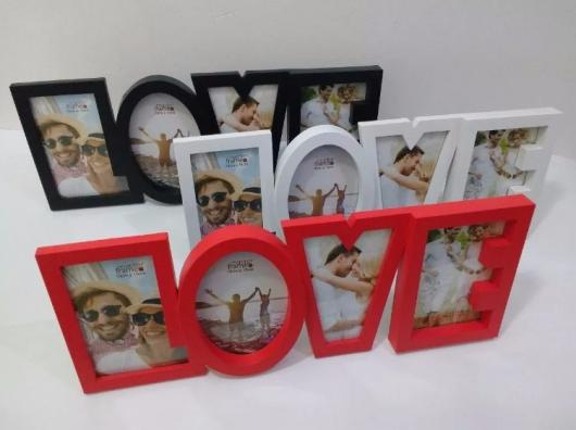 O que colocar na Caixa dos 5 Sentidos visão porta retrato de madeira no formato de love