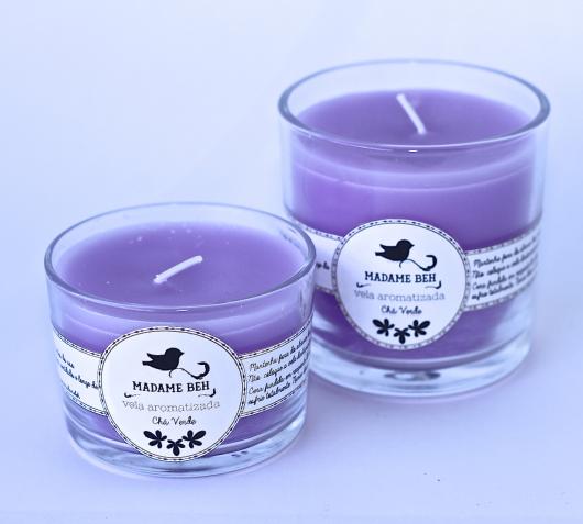 O que colocar na Caixa dos 5 Sentidos olfato vela perfumada de lavanda