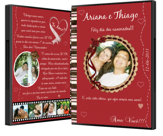 O que colocar na Caixa dos 5 Sentidos audição DVD com fotos do casal