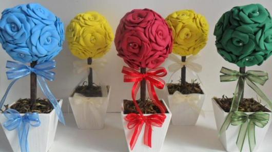 Como Fazer Lembrancinhas de Casamento arranjo de flor