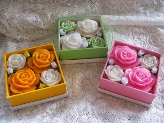 Como Fazer Lembrancinhas de Casamento sabonete formato de rosa