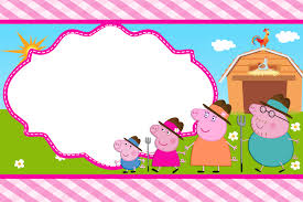 convite Peppa Pig arte para fazer convite