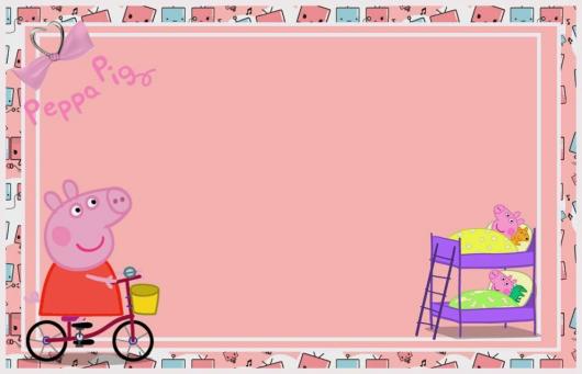 convite Peppa Pig para fazer convite