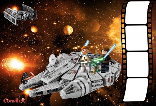arte convite star wars lego