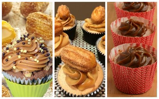 São muitas ideias de cupcake de churros para você se arriscar!