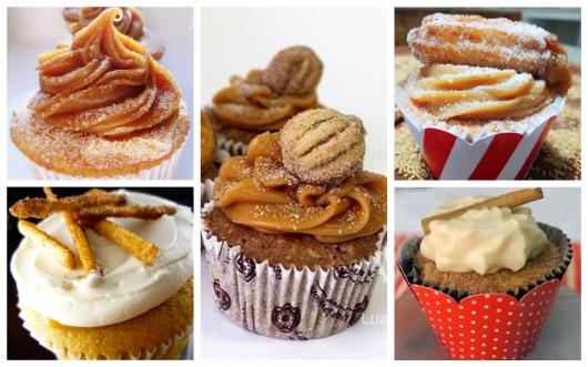 dicas de cupcake de churros
