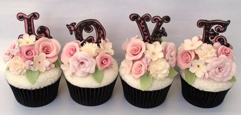 Cupcake para Casamento com frase