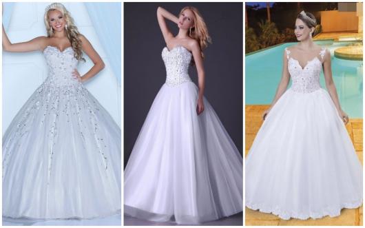 modelos de vestido longo branco para debutantes