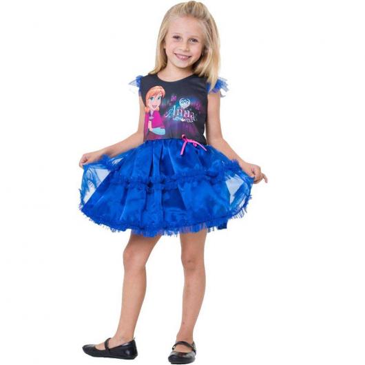 Fantasia da Frozen personagem Anna curta
