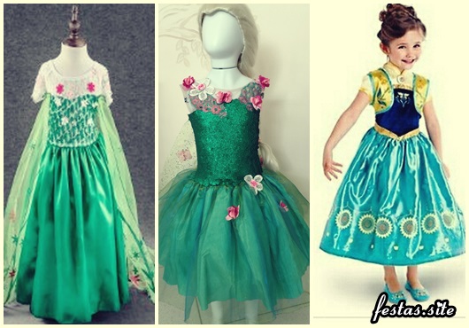 Fantasia da Frozen Fever modelos com flores