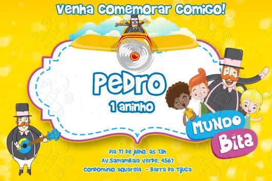 Convite Festa Mundo do Bita