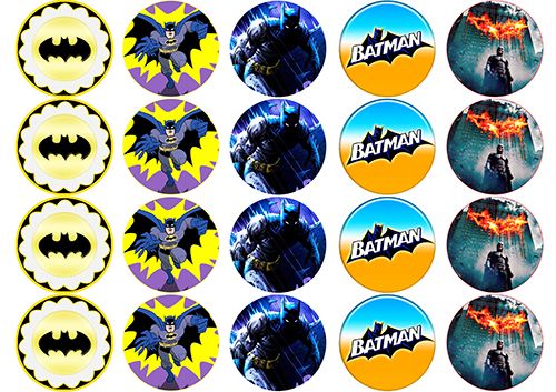 Fotos e Ideias de Lembrancinhas do Batman de biscuit kit festa