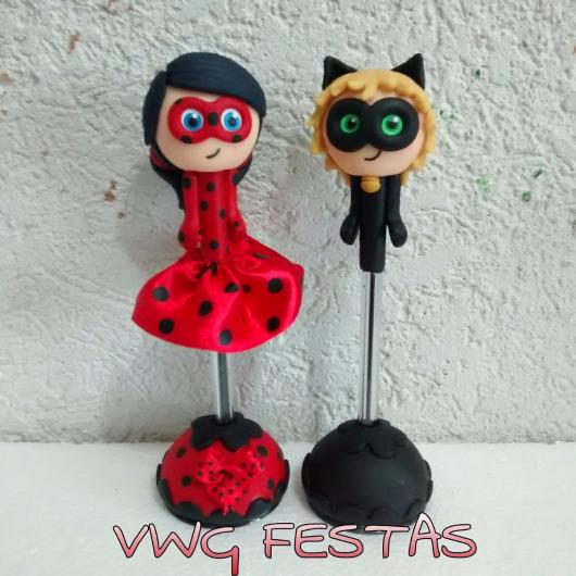 Lembrancinhas Ladybug em biscuit enfeite