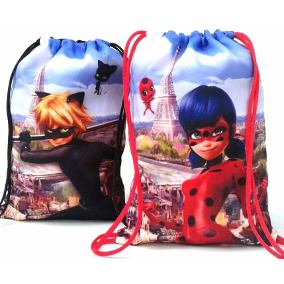 Lembrancinhas Ladybug e Catnoir sacolinha personalizada