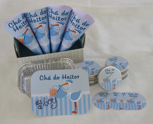 Lembrancinhas Personalizadas para Chá de Bebê com tema cegonha