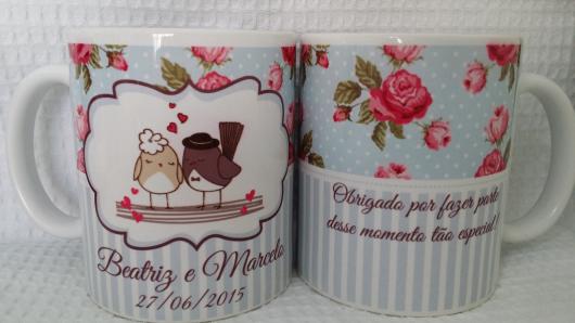 Lembrancinhas Personalizadas para Casamento: caneca de porcelana