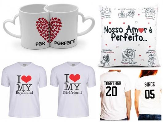 Presente Dia dos Namorados: camisetas e canecas personalizadas