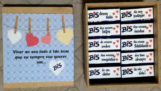 Presente Dia dos Namorados: embalagem especial para Bis
